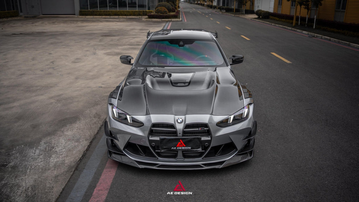 AE Design Prepreg Carbon Fibre Hood/Bonnet For BMW M3 / M4 G80 G82 & G83 Aftermarket Carbon Fiber Part / Bodykit - Robot Bodykits