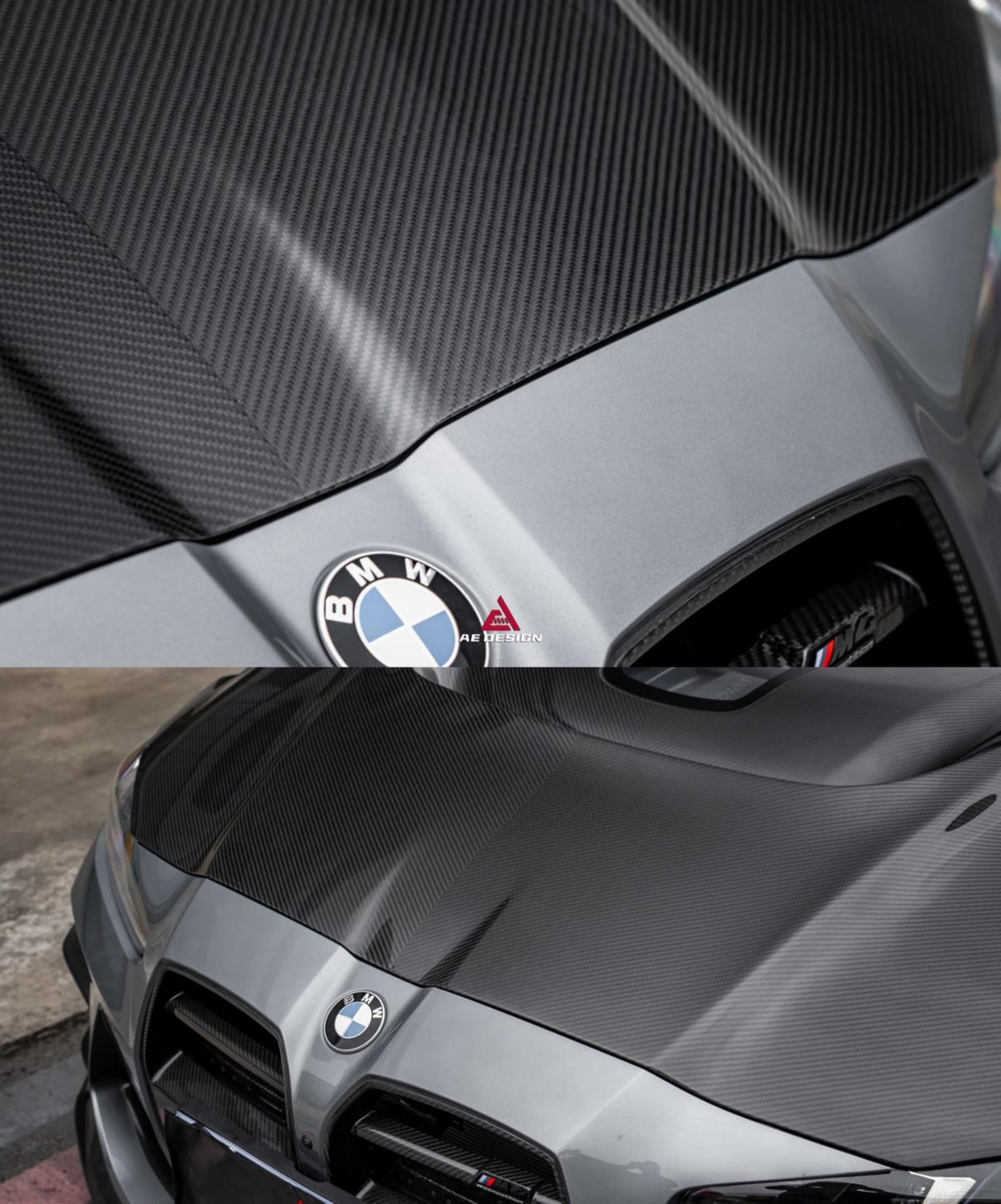 AE Design Prepreg Carbon Fibre Hood/Bonnet For BMW M3 / M4 G80 G82 & G83 Aftermarket Carbon Fiber Part / Bodykit - Robot Bodykits