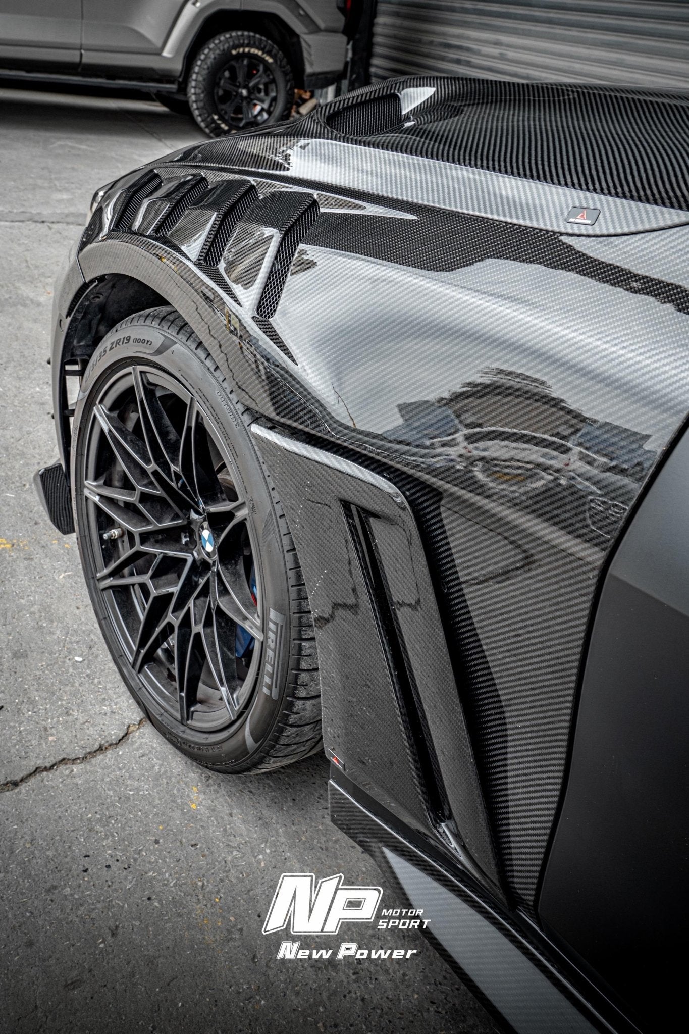 AE Design Prepreg Carbon Fibre Widebody Front Fender for BMW M3 / M4 G80 G82 & G83 Aftermarket Carbon Fiber Part / Bodykit - Robot Bodykits