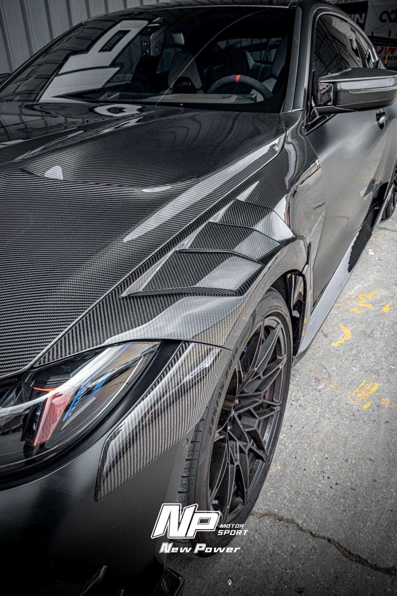 AE Design Prepreg Carbon Fibre Widebody Front Fender for BMW M3 / M4 G80 G82 & G83 Aftermarket Carbon Fiber Part / Bodykit - Robot Bodykits