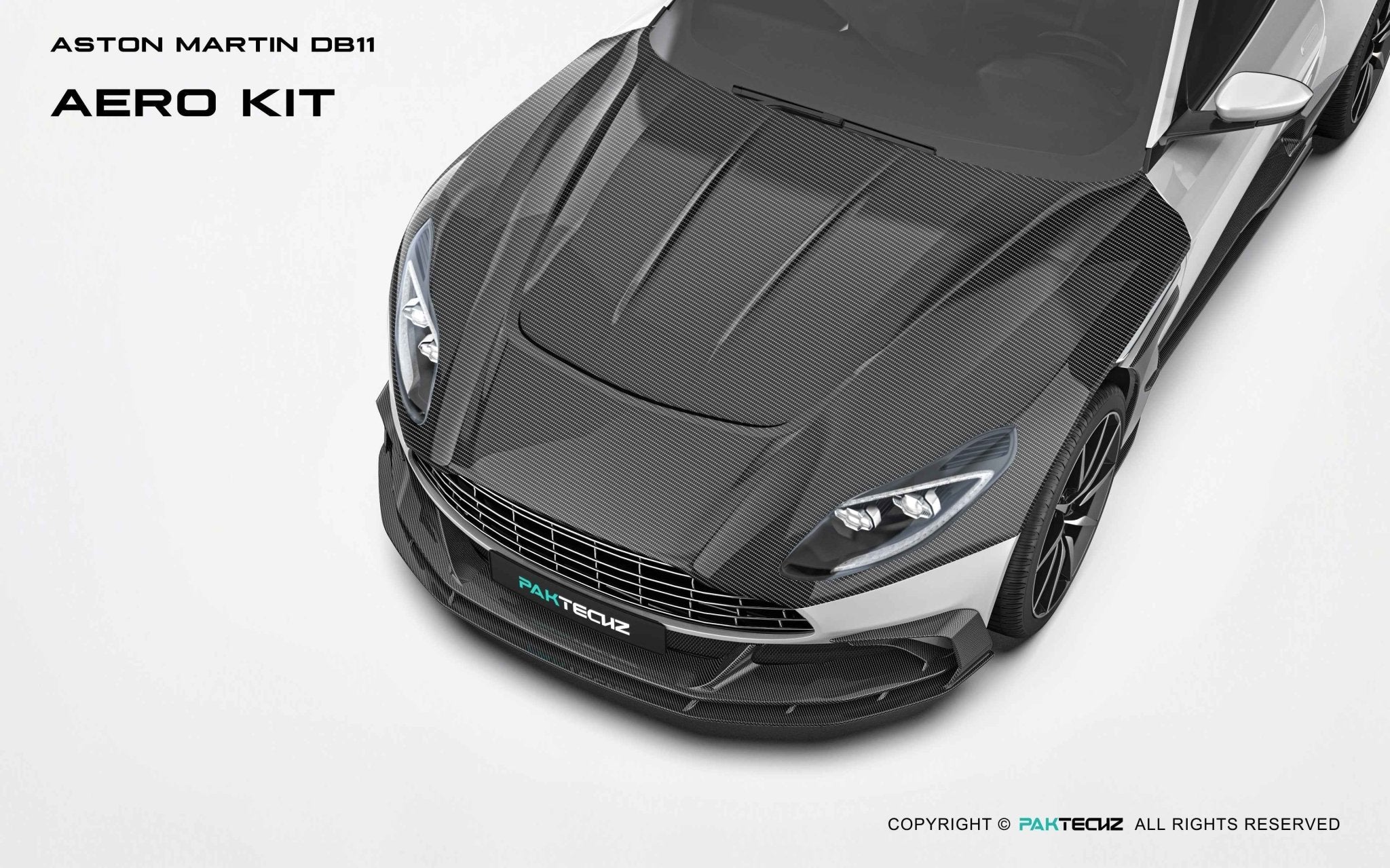 Aston Martin DB11 Paktechz Full Dry Carbon Aerodynamics kit Aftermarket Carbon Fiber Part / Bodykit - Robot Bodykits
