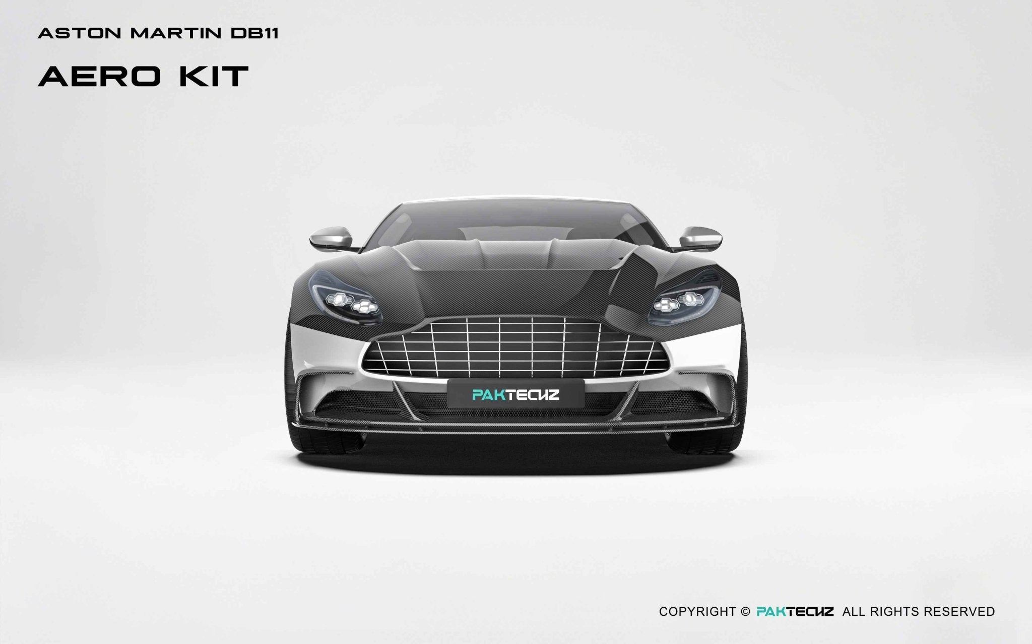Aston Martin DB11 Paktechz Full Dry Carbon Aerodynamics kit Aftermarket Carbon Fiber Part / Bodykit - Robot Bodykits