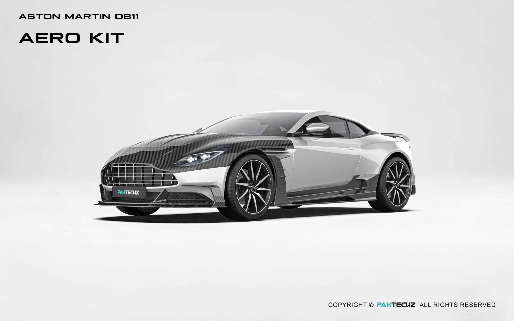 Aston Martin DB11 Paktechz Full Dry Carbon Aerodynamics kit Aftermarket Carbon Fiber Part / Bodykit - Robot Bodykits