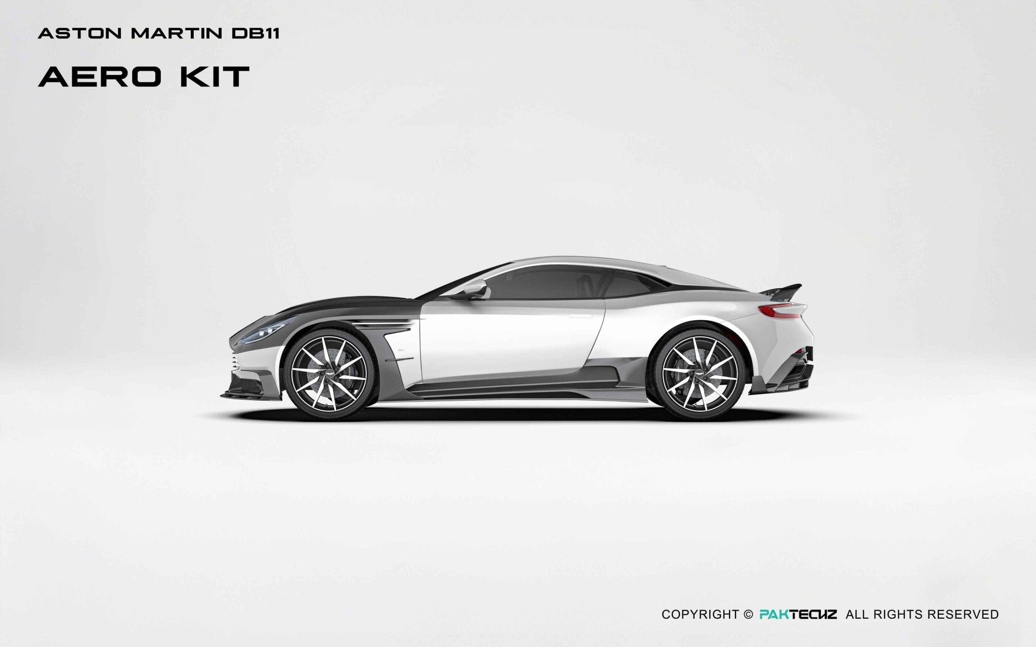 Aston Martin DB11 Paktechz Full Dry Carbon Aerodynamics kit Aftermarket Carbon Fiber Part / Bodykit - Robot Bodykits
