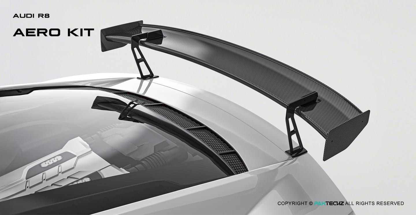 Audi R8 (Gen 2) Paktechz Full Dry Carbon Aerodynamics kit (2019 - 2023) Aftermarket Carbon Fiber Part / Bodykit - Robot Bodykits