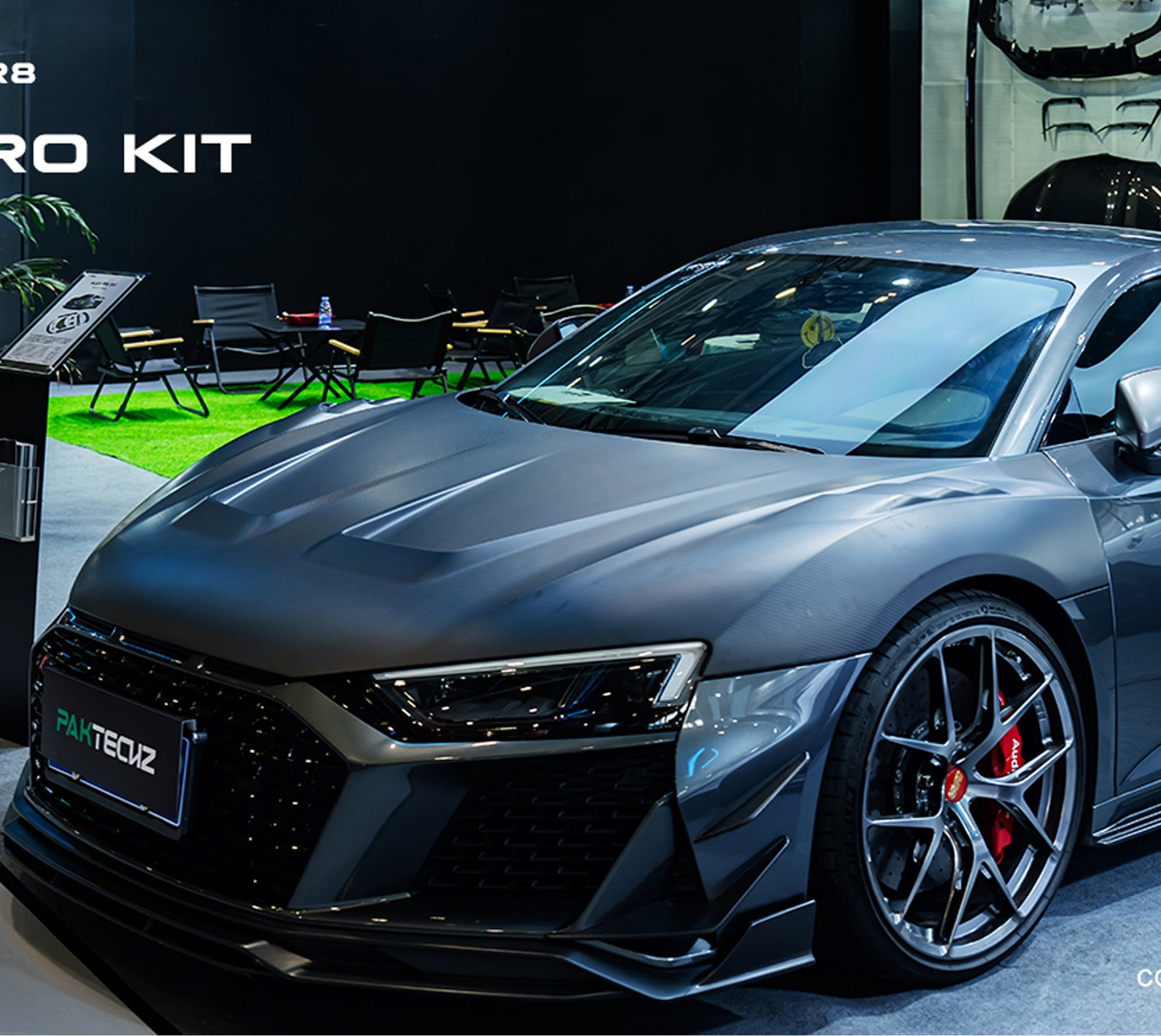 Audi R8 (Gen 2) Paktechz Full Dry Carbon (Prepreg) Bonnet (2016 - 2023) Aftermarket Carbon Fiber Part / Bodykit - Robot Bodykits
