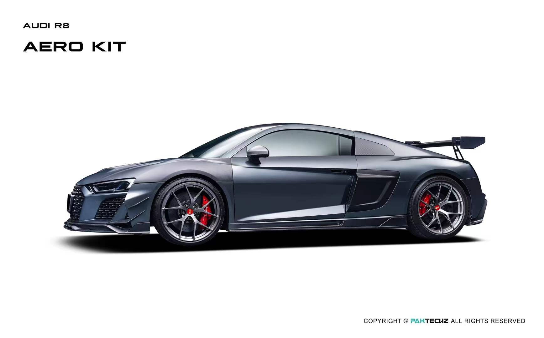 Audi R8 (Gen 2) Paktechz Full Dry Carbon (Prepreg) Bonnet (2016 - 2023) Aftermarket Carbon Fiber Part / Bodykit - Robot Bodykits