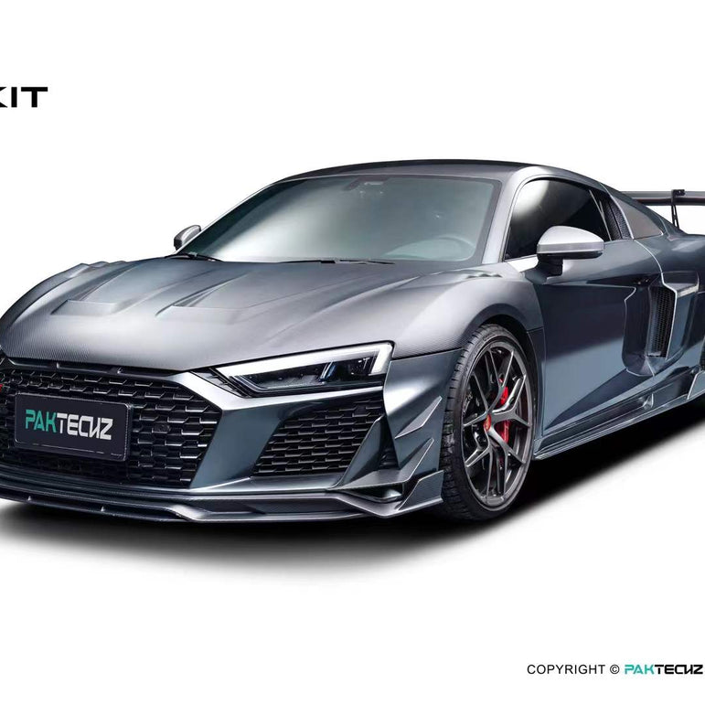 Audi R8 (Gen 2) Paktechz Full Dry Carbon (Prepreg) Bonnet (2016 - 2023) Aftermarket Carbon Fiber Part / Bodykit - Robot Bodykits