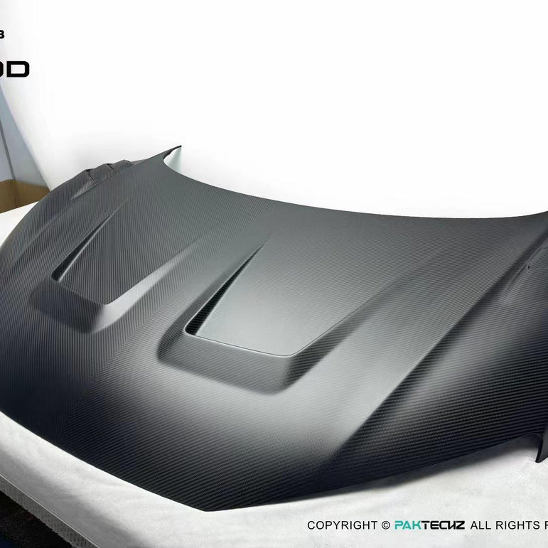 Audi R8 (Gen 2) Paktechz Full Dry Carbon (Prepreg) Bonnet (2016 - 2023) Aftermarket Carbon Fiber Part / Bodykit - Robot Bodykits