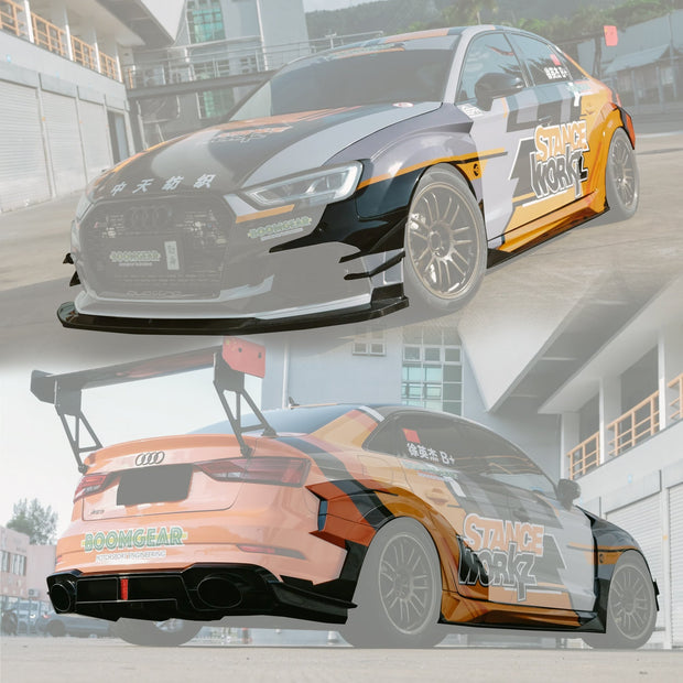 Audi RS3 8v EPR STANCEWORKZ Spec LM Widebody Kit (FRP / Carbon) Aftermarket Carbon Fiber Part / Bodykit - Robot Bodykits