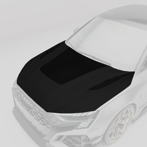Audi RS3 8Y Limousine Carbon Fiber Hood Aftermarket Carbon Fiber Part / Bodykit - Robot Bodykits