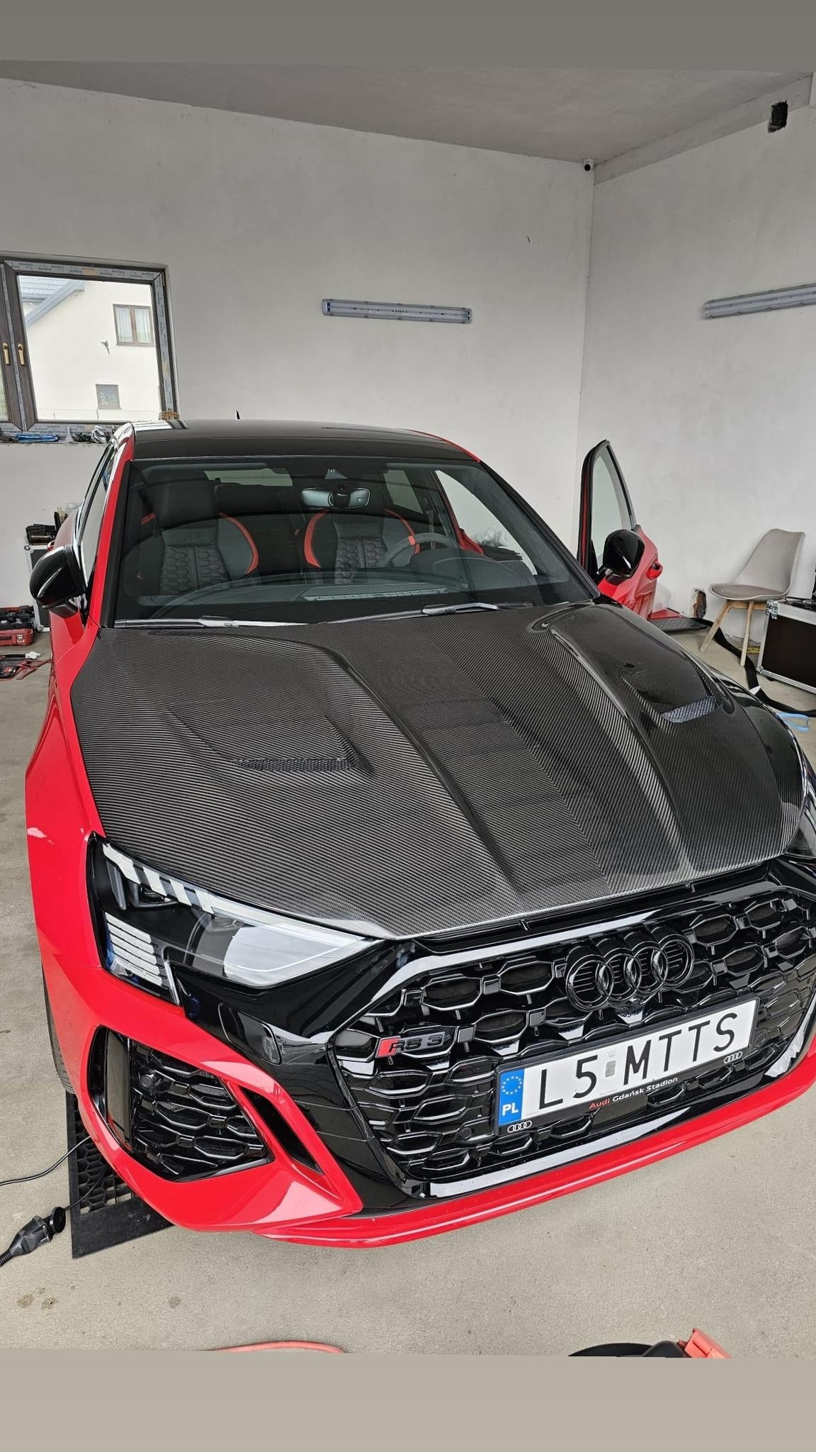 Audi RS3 8Y Paktechz Design Carbon Fiber Hood (Audi RS3 8Y Sportback/Saloon/Sedan) Aftermarket Carbon Fiber Part / Bodykit - Robot Bodykits