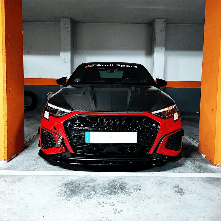 Audi RS3 8Y Paktechz Design Carbon Fiber Hood (Audi RS3 8Y Sportback/Saloon/Sedan) Aftermarket Carbon Fiber Part / Bodykit - Robot Bodykits