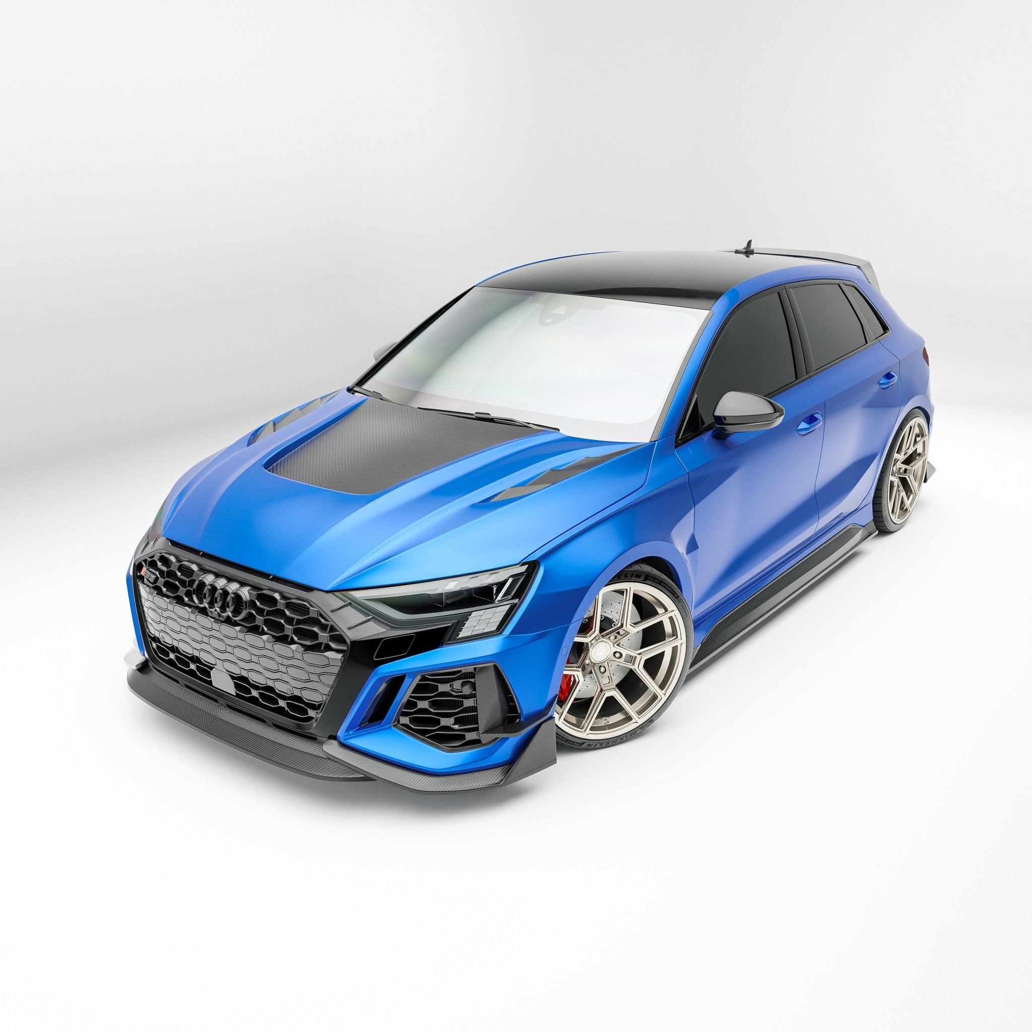 Audi RS3 8Y Sportback Carbon Fiber Hood Aftermarket Carbon Fiber Part / Bodykit - Robot Bodykits