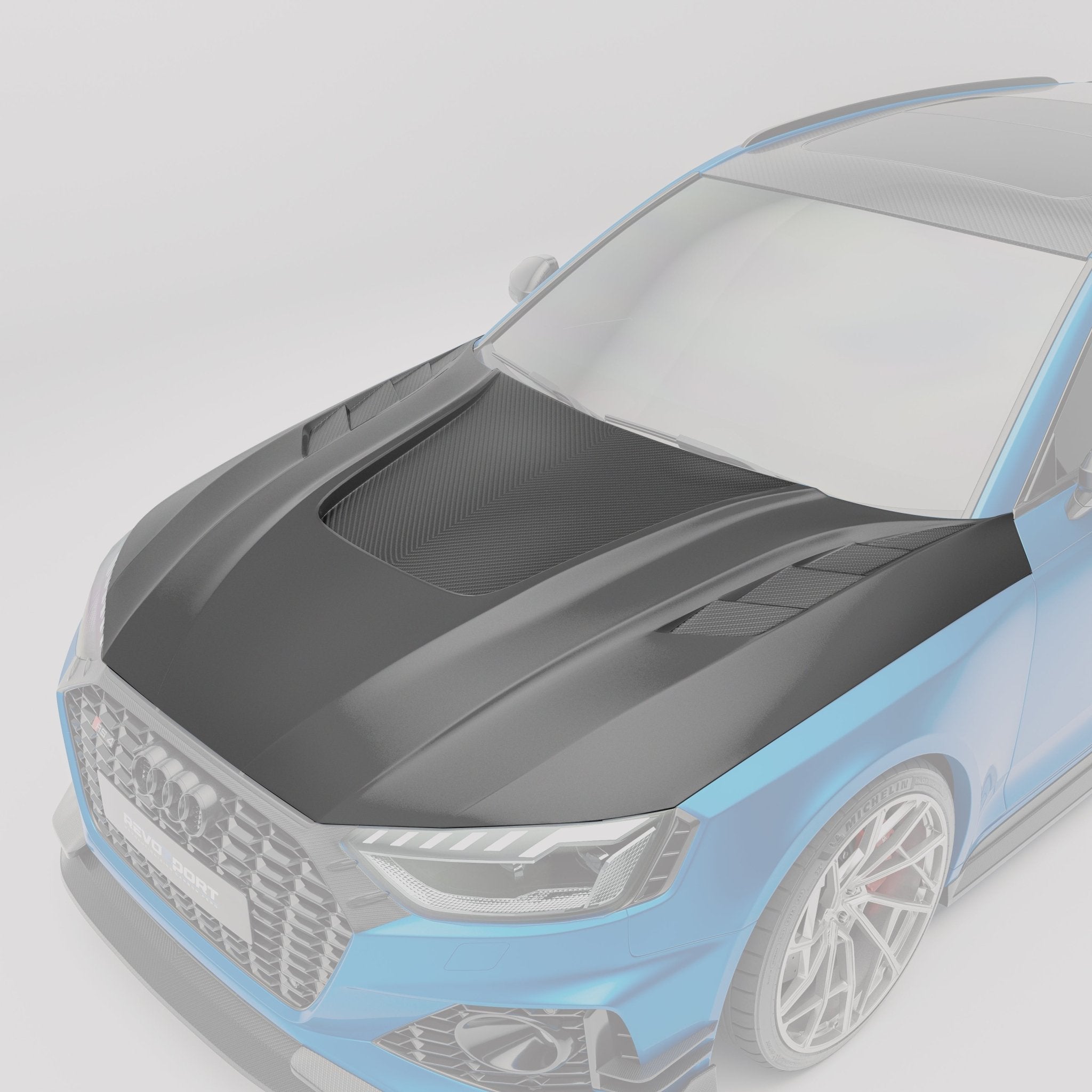 Audi RS4 B9.5 Facelift Carbon Fiber Hood Aftermarket Carbon Fiber Part / Bodykit - Robot Bodykits