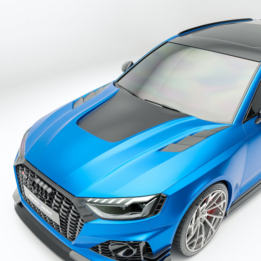 Audi RS4 B9.5 Facelift Carbon Fiber Hood Aftermarket Carbon Fiber Part / Bodykit - Robot Bodykits