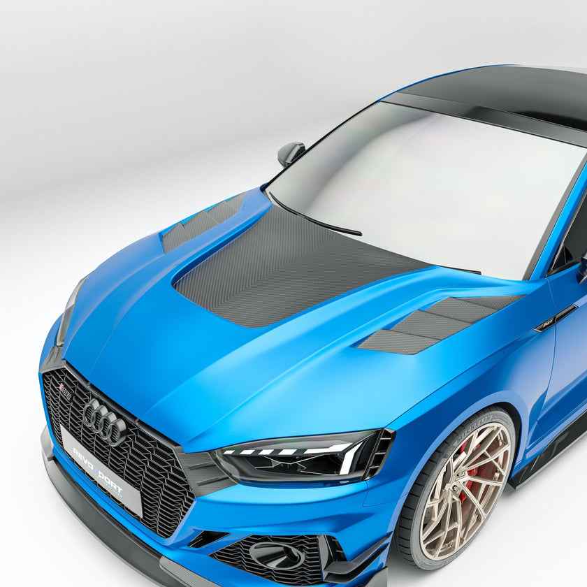 Audi RS5 B9.5 Facelift Sportback Carbon Fiber Bonnet Aftermarket Carbon Fiber Part / Bodykit - Robot Bodykits