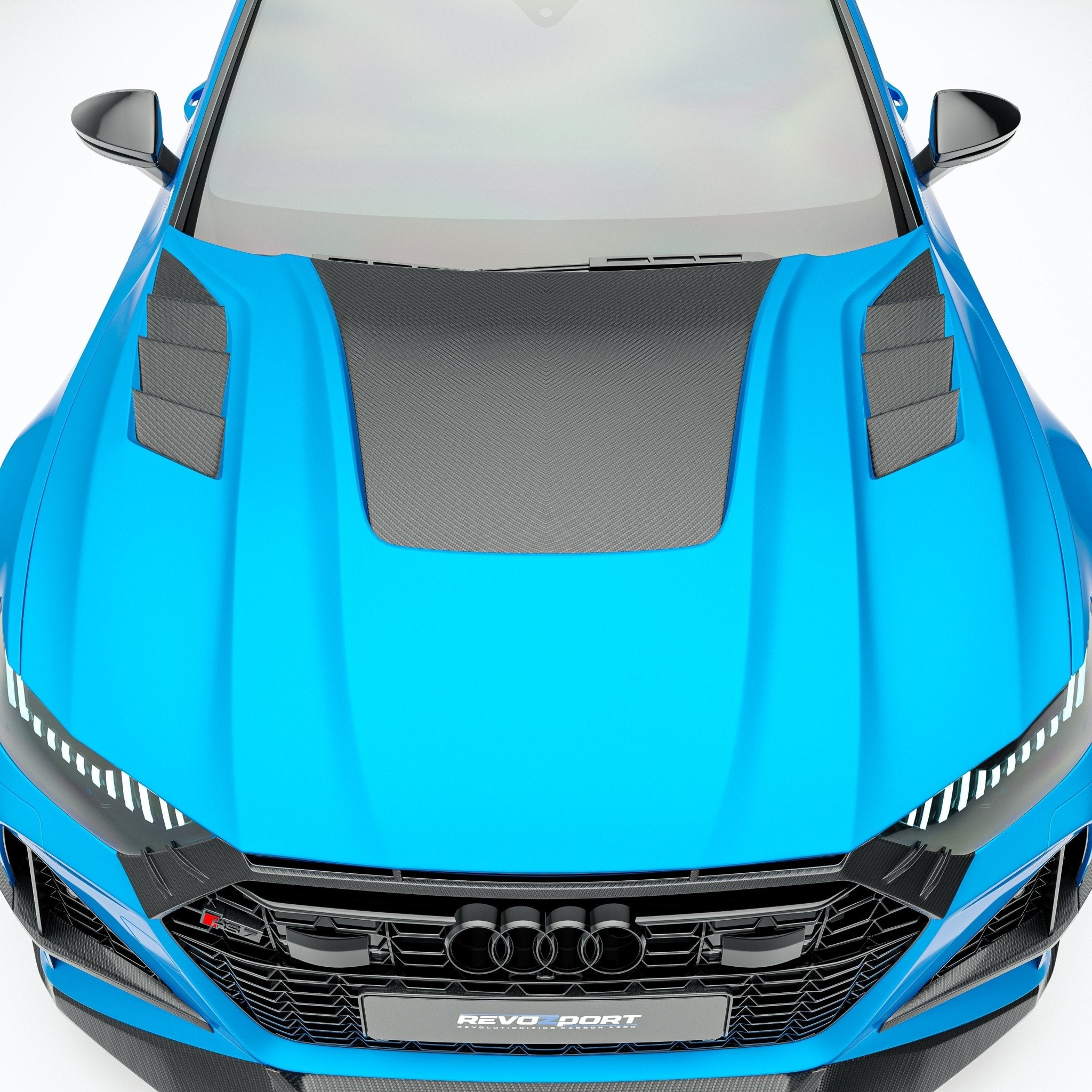 Audi RS6 C8 Carbon Fiber Hood Aftermarket Carbon Fiber Part / Bodykit - Robot Bodykits