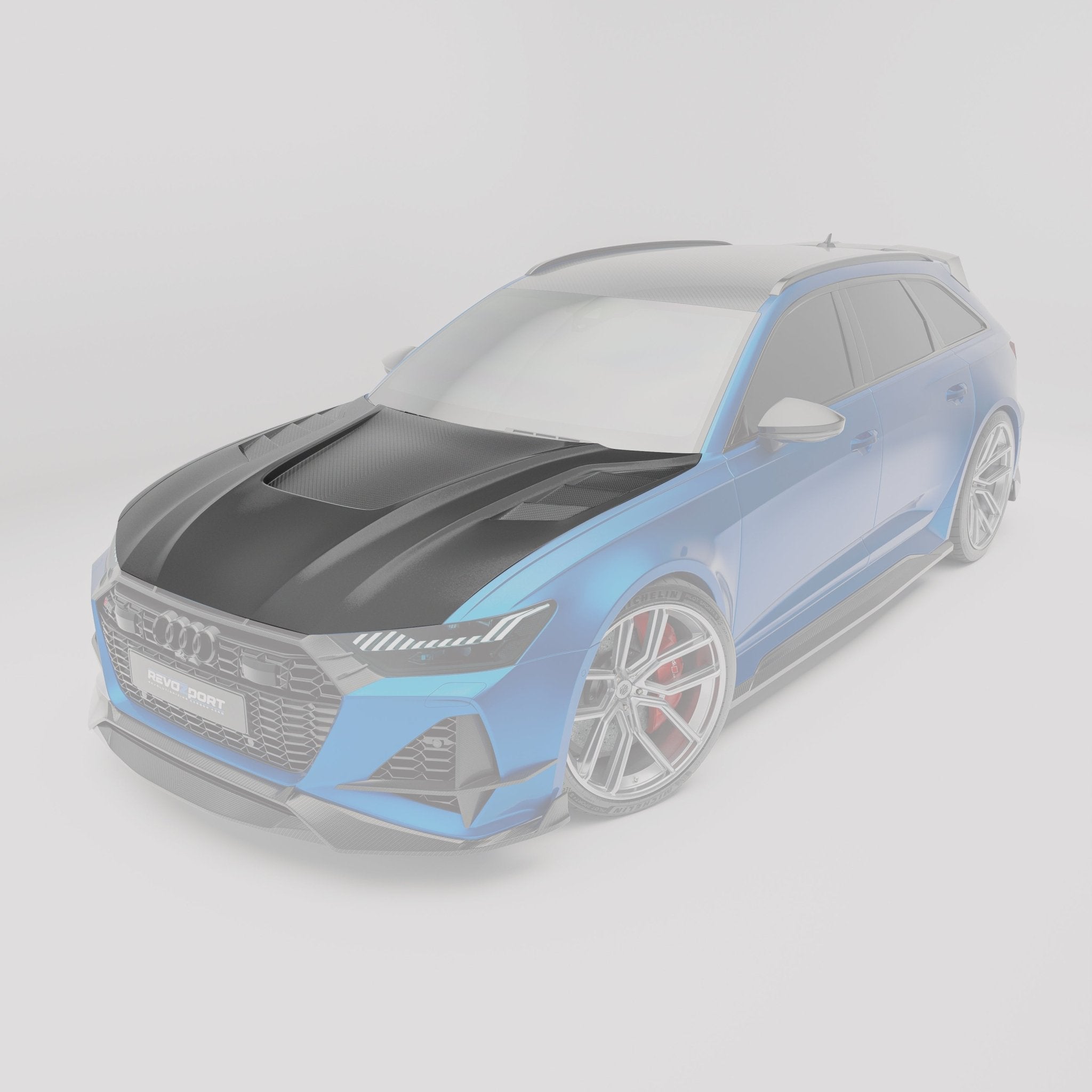 Audi RS6 C8 Carbon Fiber Hood Aftermarket Carbon Fiber Part / Bodykit - Robot Bodykits