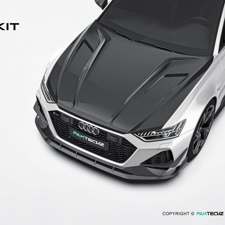 Audi RS6 C8 Paktechz Full Dry Carbon Aerodynamics kit Aftermarket Carbon Fiber Part / Bodykit - Robot Bodykits