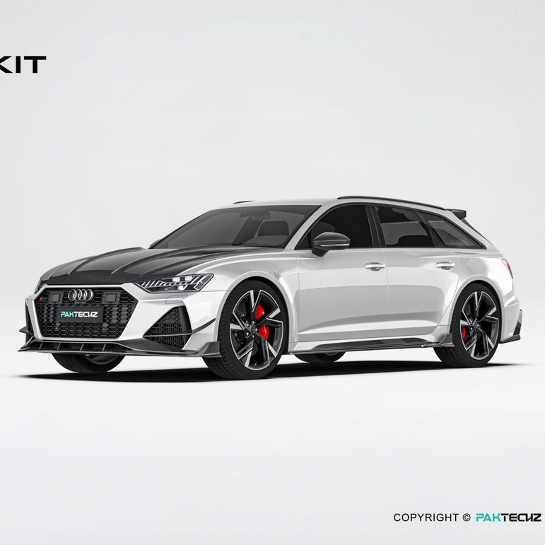 Audi RS6 C8 Paktechz Full Dry Carbon Aerodynamics kit Aftermarket Carbon Fiber Part / Bodykit - Robot Bodykits