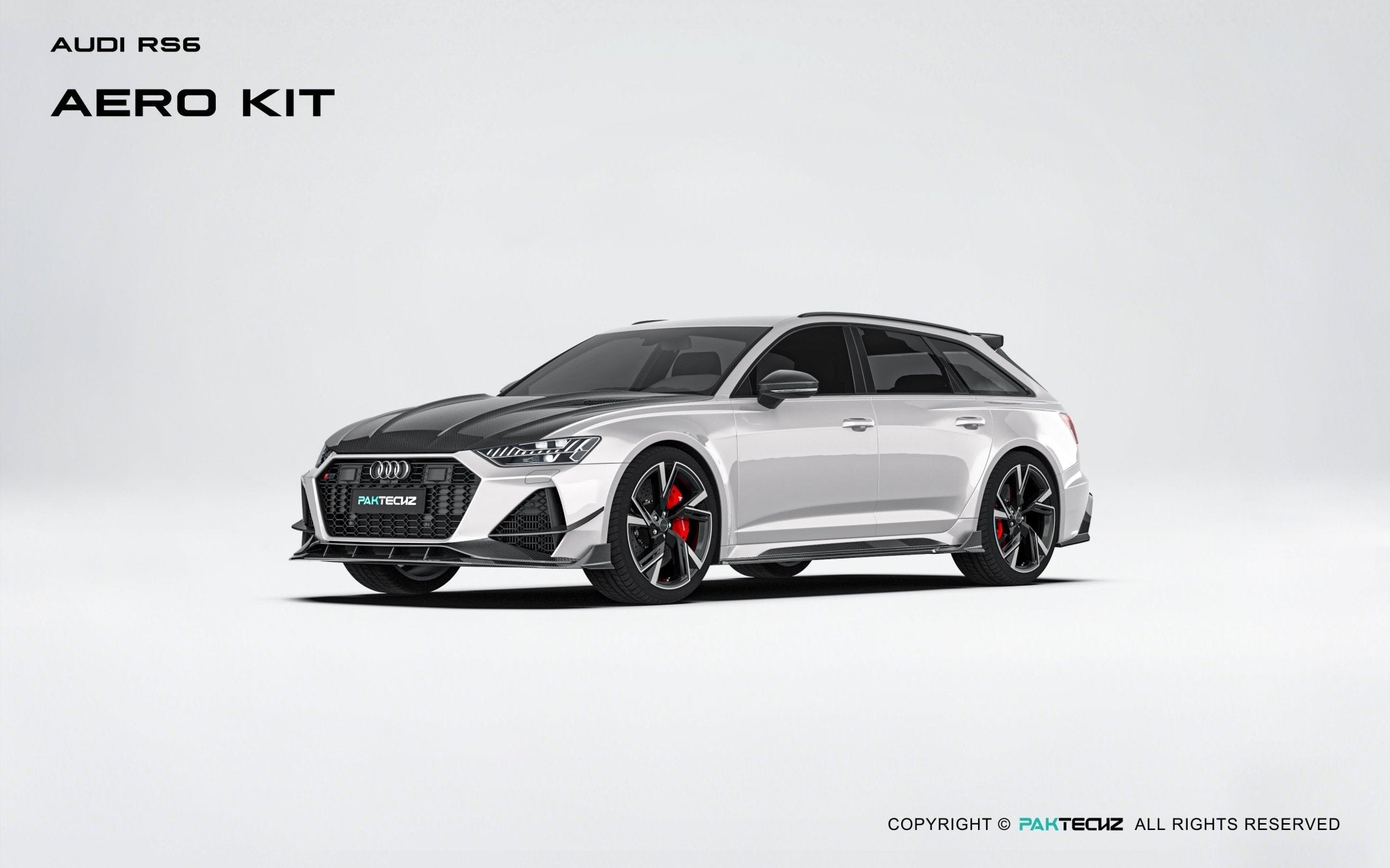 Audi RS6 C8 Paktechz Full Dry Carbon Aerodynamics kit Aftermarket Carbon Fiber Part / Bodykit - Robot Bodykits
