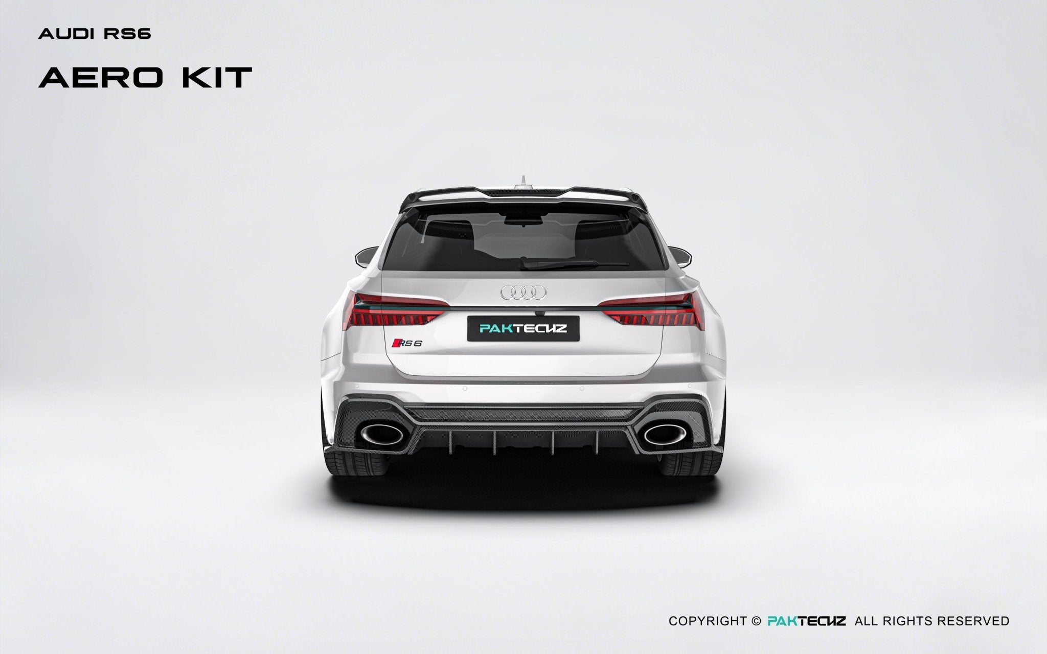Audi RS6 C8 Paktechz Full Dry Carbon Aerodynamics kit Aftermarket Carbon Fiber Part / Bodykit - Robot Bodykits