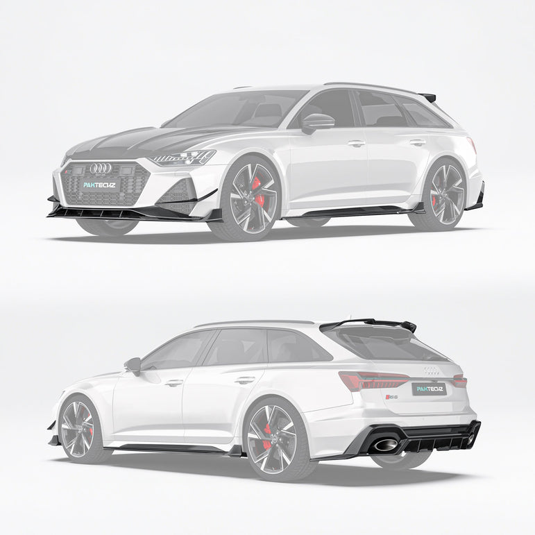 Audi RS6 C8 Paktechz Full Dry Carbon Aerodynamics kit Aftermarket Carbon Fiber Part / Bodykit - Robot Bodykits