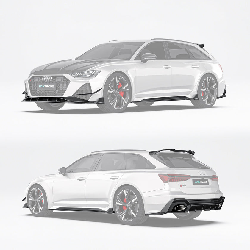 Audi RS6 C8 Paktechz Full Dry Carbon Aerodynamics kit Aftermarket Carbon Fiber Part / Bodykit - Robot Bodykits