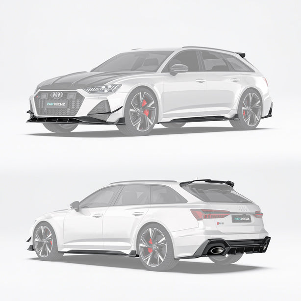 Audi RS6 C8 Paktechz Full Dry Carbon Aerodynamics kit Aftermarket Carbon Fiber Part / Bodykit - Robot Bodykits