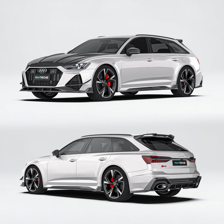Audi RS6 C8 Paktechz Full Dry Carbon Aerodynamics kit Aftermarket Carbon Fiber Part / Bodykit - Robot Bodykits