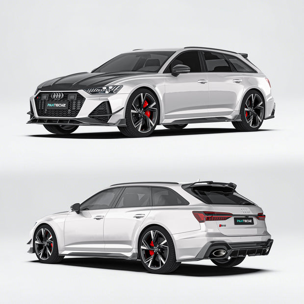 Audi RS6 C8 Paktechz Full Dry Carbon Aerodynamics kit Aftermarket Carbon Fiber Part / Bodykit - Robot Bodykits