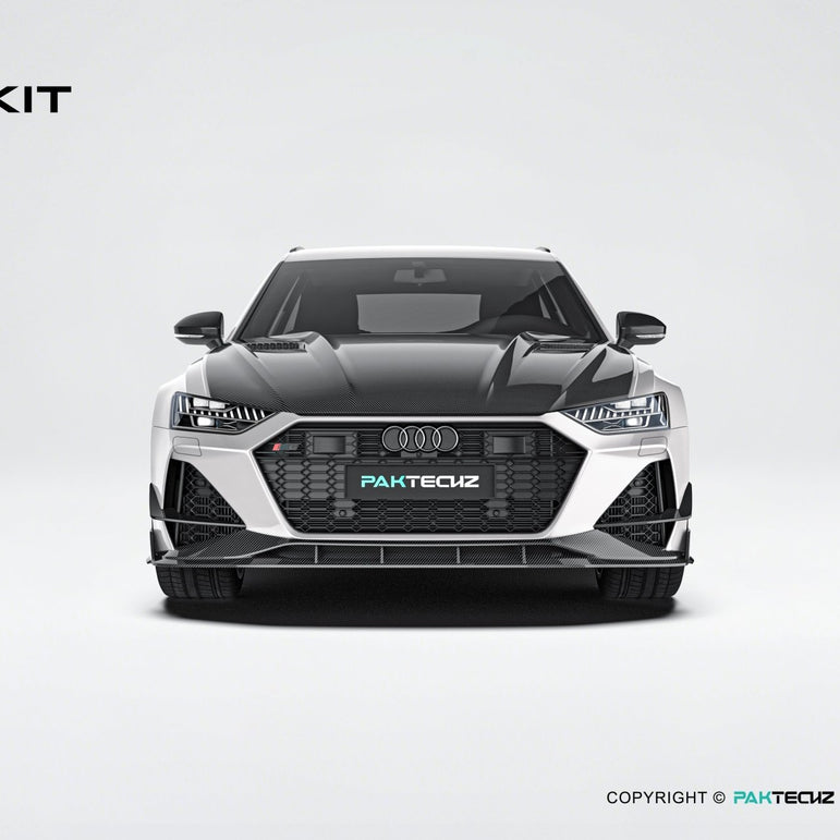 Audi RS6 C8 Paktechz Full Dry Carbon Aerodynamics kit Aftermarket Carbon Fiber Part / Bodykit - Robot Bodykits