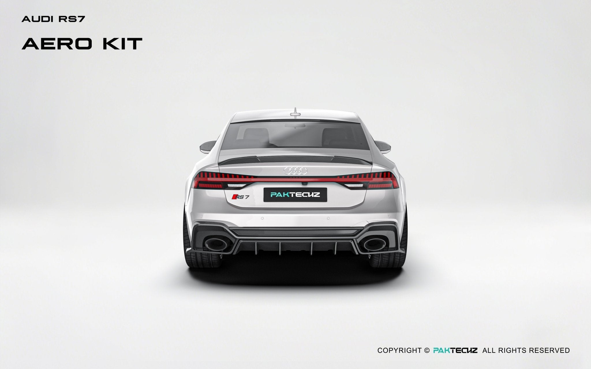 Audi RS7 C8 Paktechz Full Dry Carbon Aerodynamics kit Aftermarket Carbon Fiber Part / Bodykit - Robot Bodykits