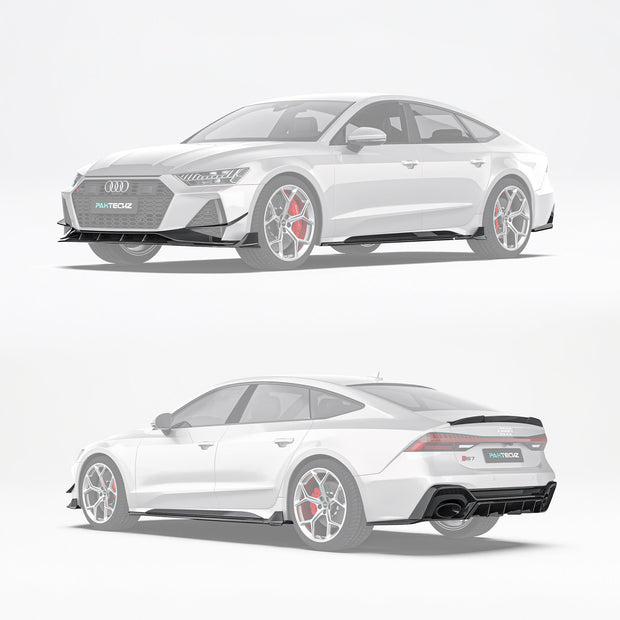 Audi RS7 C8 Paktechz Full Dry Carbon Aerodynamics kit Aftermarket Carbon Fiber Part / Bodykit - Robot Bodykits
