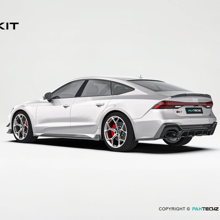 Audi RS7 C8 Paktechz Full Dry Carbon Aerodynamics kit Aftermarket Carbon Fiber Part / Bodykit - Robot Bodykits