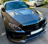 CMST Tuning Carbon Tempered Glass Transparent Bonnet For Mercedes Benz 2015-2020 AMG C63 Sedan Coupe 2 Door 4 Door