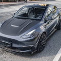 CMST Tuning Carbon Fiber Hood Bonnet Ver.1 for Tesla Model Y - Robot Bodykits