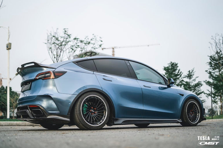 CMST Tuning Carbon Fiber Rear Bumper ver.1 for Tesla Model Y - Robot Bodykits