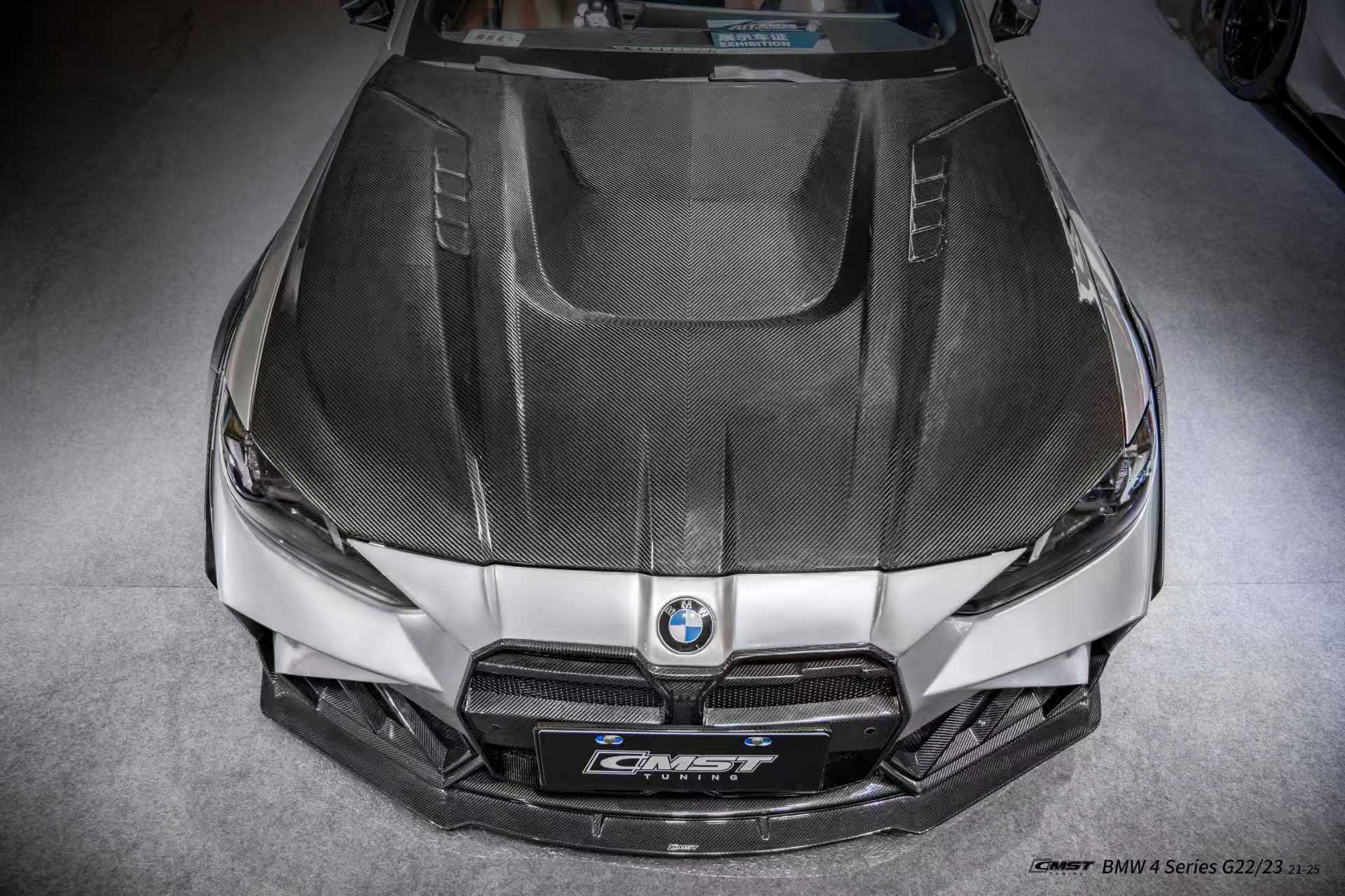 BMW 4 Series G22 / G23 (2021–2025) — CMST Carbon Fibre Front Bumper, Lip Grill & Bonnet Aftermarket Carbon Fiber Part / Bodykit - Robot Bodykits