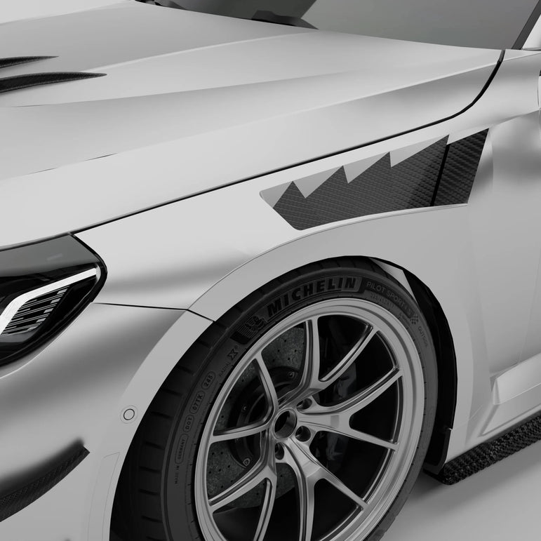 BMW M2 G87 Carbon Fiber Front Fenders Replacement (RACE) Aftermarket Carbon Fiber Part / Bodykit - Robot Bodykits