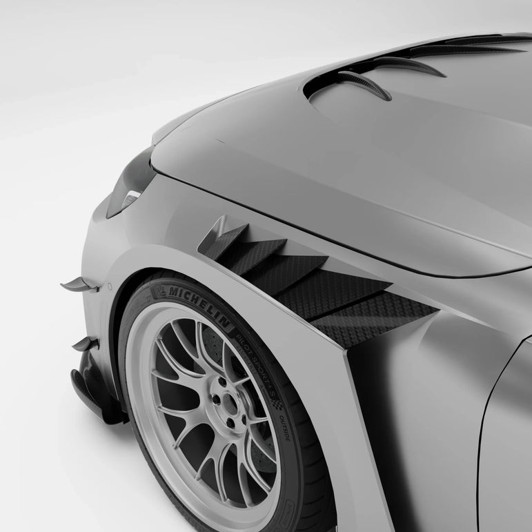 BMW M2 G87 Carbon Fiber Front Fenders Replacement (RACE) Aftermarket Carbon Fiber Part / Bodykit - Robot Bodykits