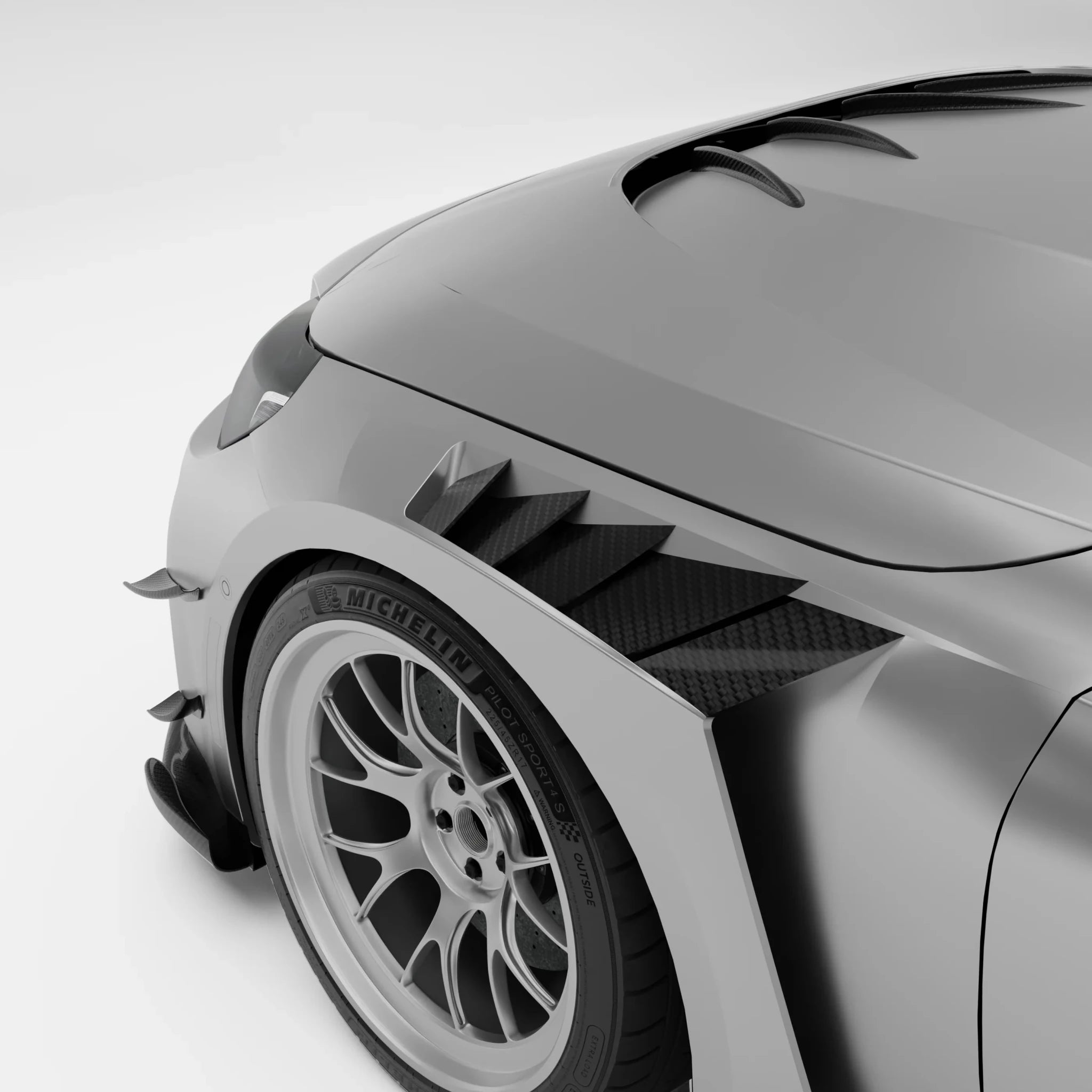 BMW M2 G87 Carbon Fiber Front Fenders Replacement (RACE) Aftermarket Carbon Fiber Part / Bodykit - Robot Bodykits