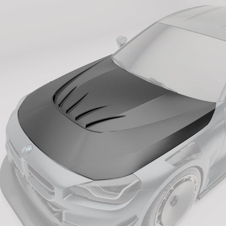 BMW M2 G87 Carbon Fiber Hood & Strakes Aftermarket Carbon Fiber Part / Bodykit - Robot Bodykits