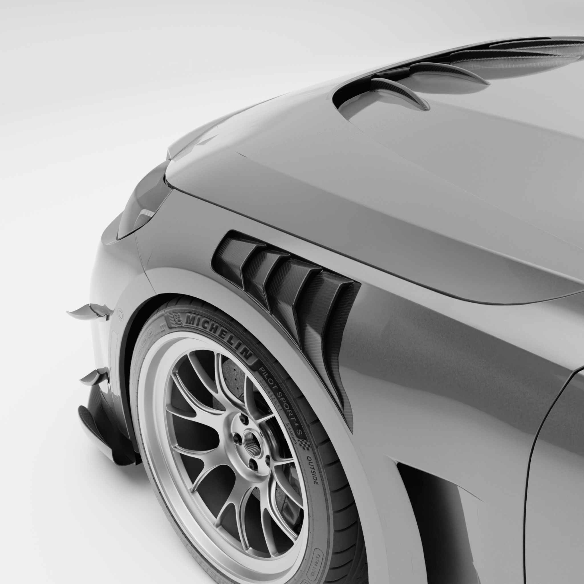 BMW M2 G87 Carbon Fiber Hybrid Front Fenders Aftermarket Carbon Fiber Part / Bodykit - Robot Bodykits