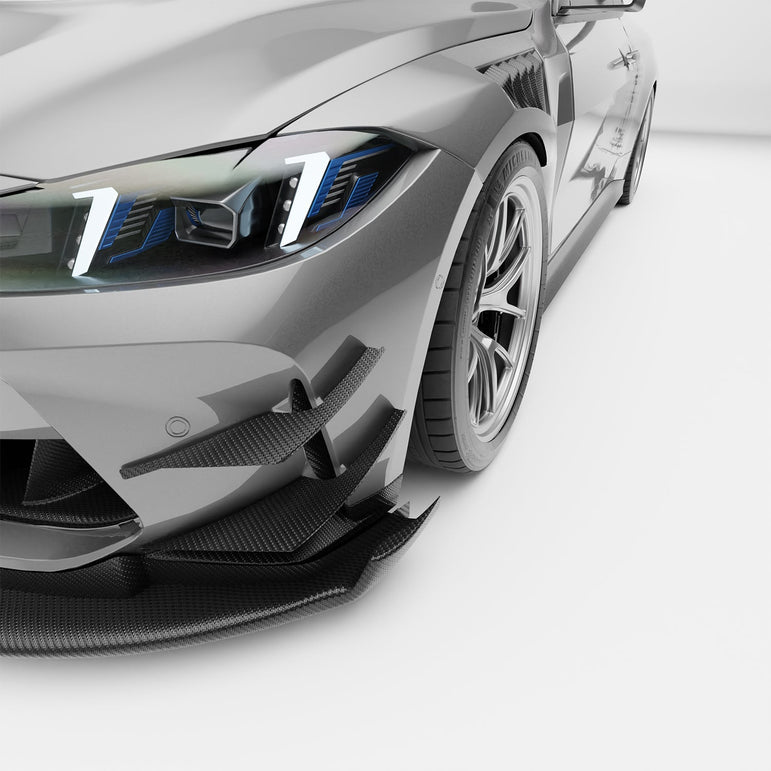 BMW M4 G82 Carbon Fiber Front Bumper Canards Aftermarket Carbon Fiber Part / Bodykit - Robot Bodykits