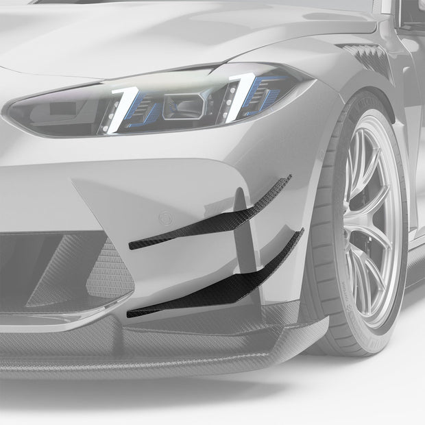 BMW M4 G82 Carbon Fiber Front Bumper Canards Aftermarket Carbon Fiber Part / Bodykit - Robot Bodykits
