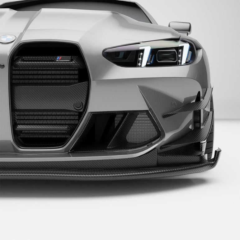 BMW M4 G82 Carbon Fiber Front Bumper Canards Aftermarket Carbon Fiber Part / Bodykit - Robot Bodykits