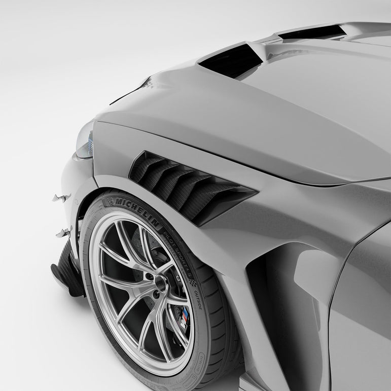 BMW M4 G82 Carbon Fiber Front Fenders Replacement Aftermarket Carbon Fiber Part / Bodykit - Robot Bodykits