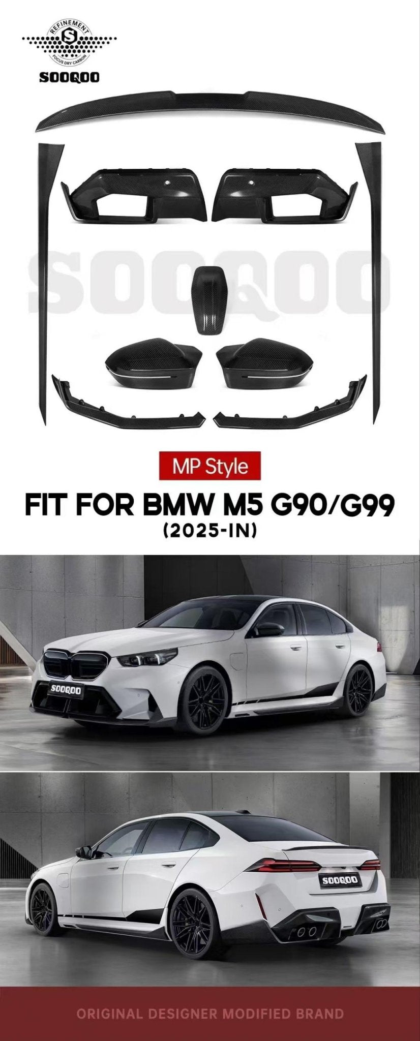 BMW M5 Dry Carbon Kit for 2025+ M5 G90/G99 2025+ Modification FULL KIT Aftermarket Carbon Fiber Part / Bodykit - Robot Bodykits